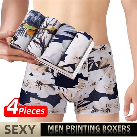 Boxers College Pour Hommes Cale Ons Shorts Sous V Tements Sexy Doux