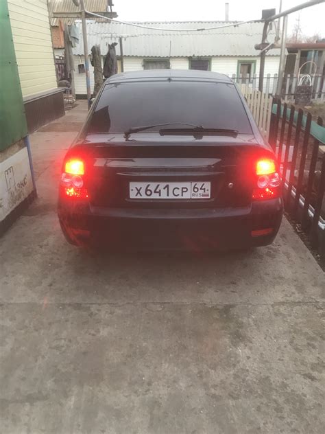 #4. Задние фары в стиле Приора 2 — Lada Приора хэтчбек, 1,6 л., 2012 ...