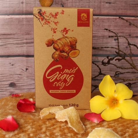 Mứt Gừng Sấy Hải Long 120g