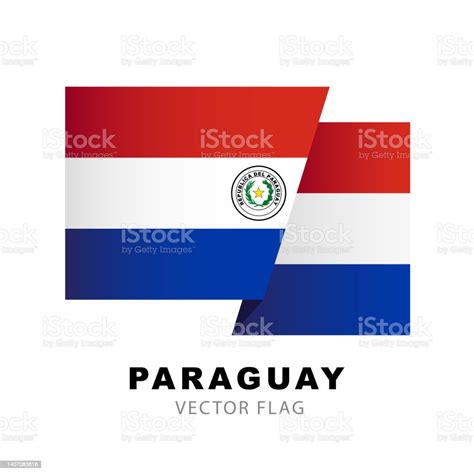 Ilustración De Colorido Logotipo De La Bandera Paraguaya Bandera Del