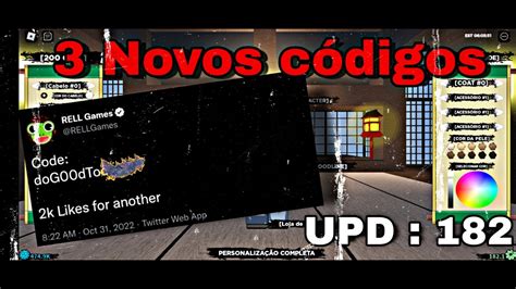 Upd Novos C Digos Shindo Life Roblox K Youtube