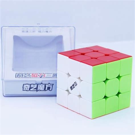 CASSE TETE 3x3 M stickerless Qiyi Série MS Aimants Cube magique 3x3