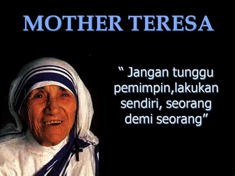 Inspirasi Kata Kata Mother Teresa