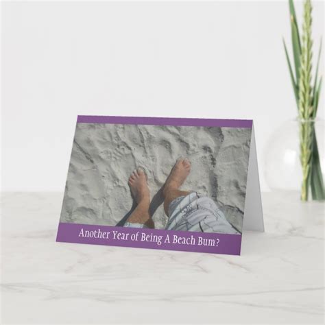 Beach Bum Birthday Card Zazzle