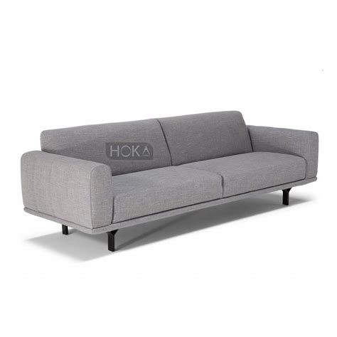 Sofa Modern Minimalis 2 Seater Kursi Santai Hoka Coral FC 06 Grey