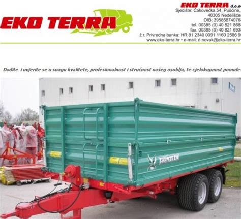 Tandem Prikolica Farmtech Tdk1100 Prikolice I Cisterne