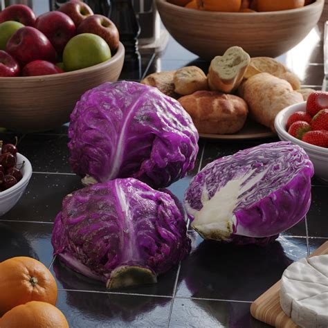 Red Cabbage Models Poliigon