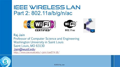 Ieee Wireless Lans Revisited Part A B G N Ac Youtube