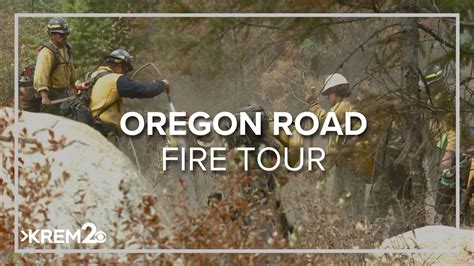 Crews provide a look behind the fire line for 11,000-acre Oregon Road ...