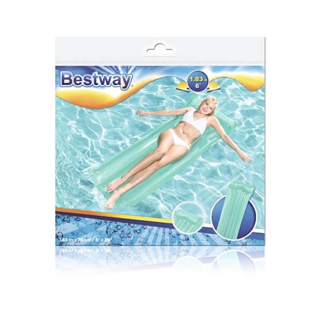 Luftmatratze Zum Schwimmen Blau 183 X 76 Cm Bestway 44013