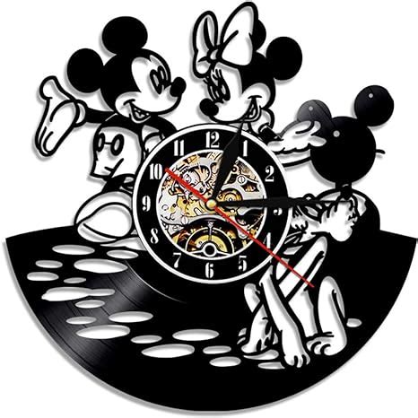 Suicra Horloge Murale En Vinyle Mickey Minnies Horloge Murale R Tro