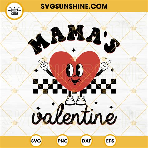 Valentine Mama Svg Mama Heart Svg Funny Mom Valentine Svg Valentine S Day Svg Png Dxf Eps Cut