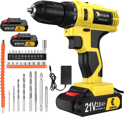 Conentool V Cordless Drill Driver Set Electric Screwdriver With X