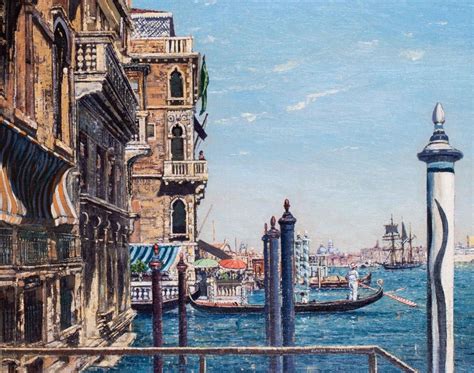 Claude Muncaster British 20th Century Painting Of Venice By West