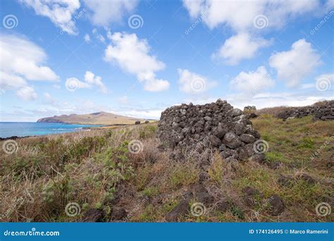 Remains of Stone Structures Along the Northern Coast of Easter Island ...