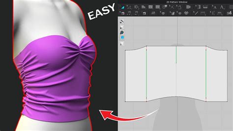 Make A Dress From A Rectangle Pattern Marvelous Designerclo3d Youtube