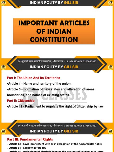 Important Articles Of Indian Constitution Download Free Pdf