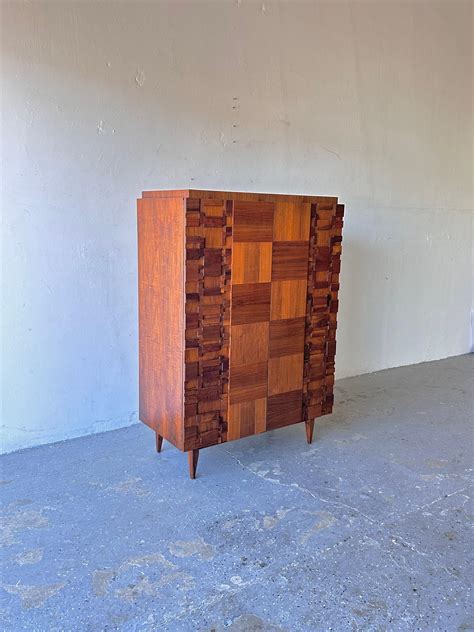 1970s Paul Evans Style Lane Brutalist Mid Century Hiboy Armoire For Sale At 1stdibs