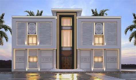 Neoclassic Villa Facade KSA Behance