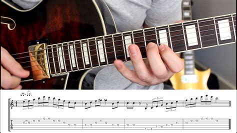 Jazz Guitar Lick Lesson In C Major With Tab Youtube