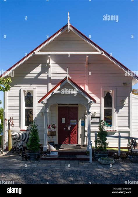 Cute White Cottage Building Stock Photo Alamy