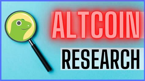 Altcoin Research A Gem Hunting How To Youtube