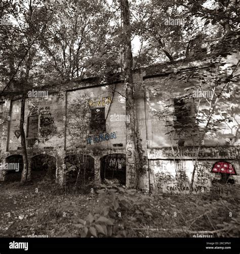 Abandoned Saw Mill Stock Photo Alamy