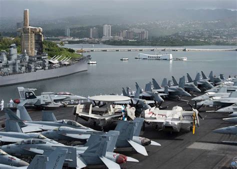 Sailors Render Honors To The Uss Arizona Memorial Aboard The Aircraft