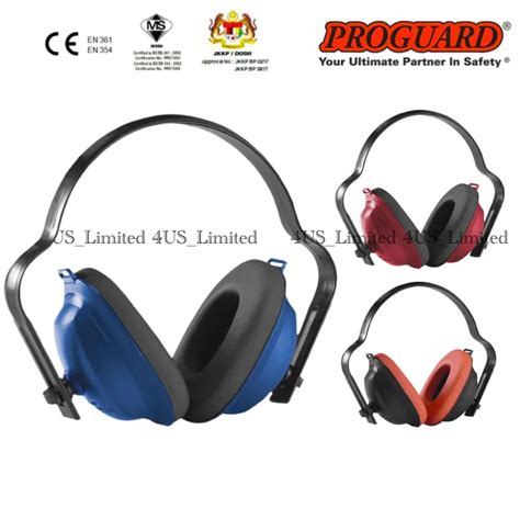 Proguard SNR 22DB Eco Earmuff WIth Rubber Head Band Adjustable Height