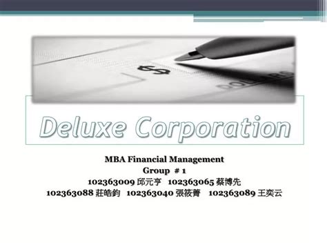 deluxe corporation powerpoint    id