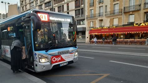 IDF 16 Bus 91 RATP Gare De Lyon Diderot Gare Montparnasse