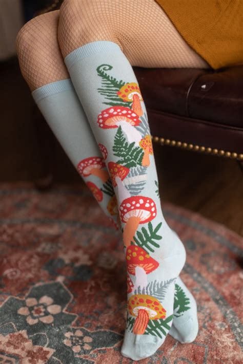 Wonderland Mushroom Knee High Sock Dreams