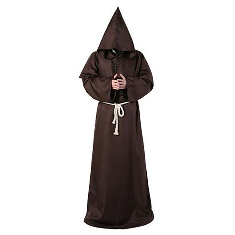 Americank Trendy Outfits Roleplay 2024 Halloween Monk Robe Priest Cos Send And Cotton Waist