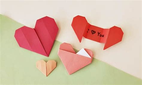 3 Ways Of Making Origami Hearts Folding Instruction Video