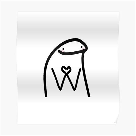 Flork Heart Reaction Poster For Sale By Riv0x Redbubble