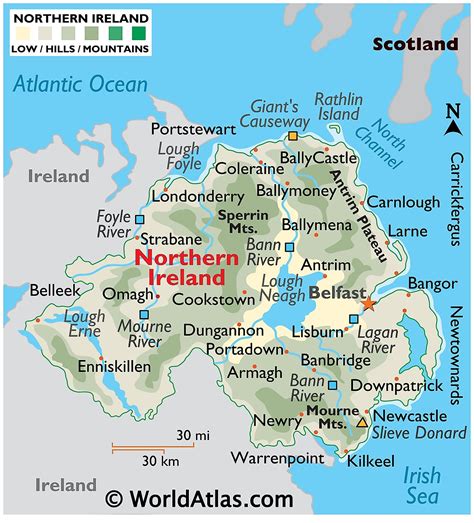 Northern Ireland Maps & Facts - World Atlas