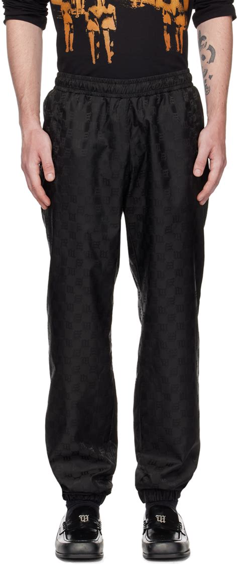 Misbhv Black Monogram Trousers Ssense