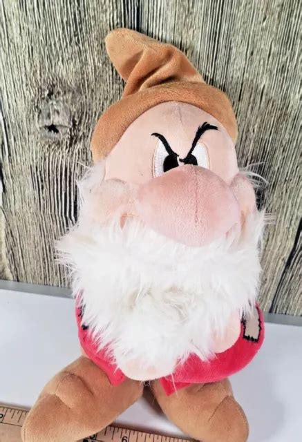 Disney Store Grumpy Snow White Seven Dwarfs Stuffed Plush Toy