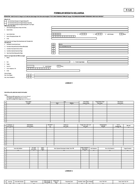 Formulir F1 01 Pdf