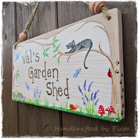 Handcrafted by Picto: New Outdoor Plaques for Garden Sheds