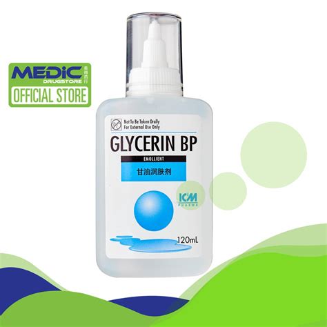 Bundle Of 5 Icm Pharma Glycerin Bp Emollient 120ml By Medic