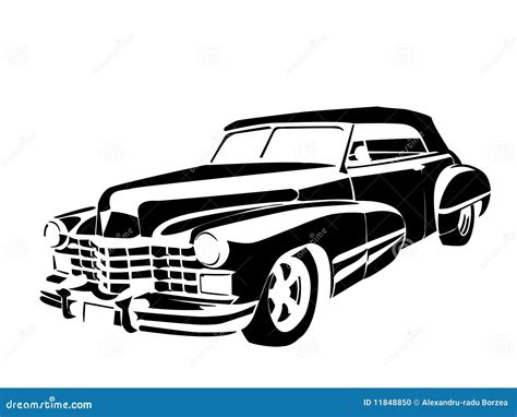 Old Car Stock Vector Illustration Of Wall Ornament 11848850