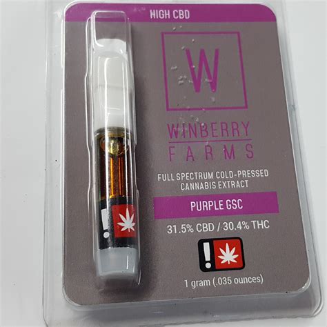 Winberry Farms Purple Gsc Cartridge 1g Leafly