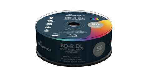 Mediarange Bd R Dual Layer Gb Blu Ray Rohlinge Fach St Ck