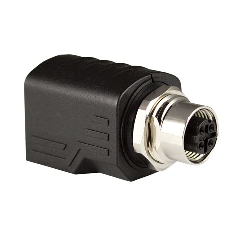 M12 To Rj45 Adapter Rj45 To Female M12 4 Pin D Coded Shielded