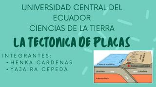 LA TECTONICA DE PLACAS CIENCIAS DE LA TIERRA Pptx