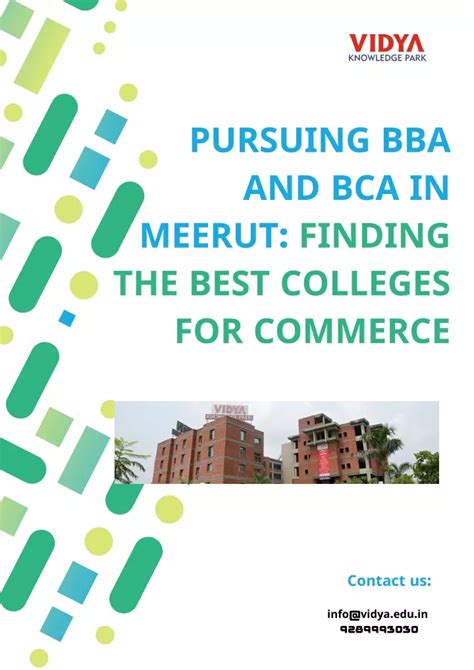 Ppt Pursuing Bba And Bca In Meerut Finding The Best Colleges For