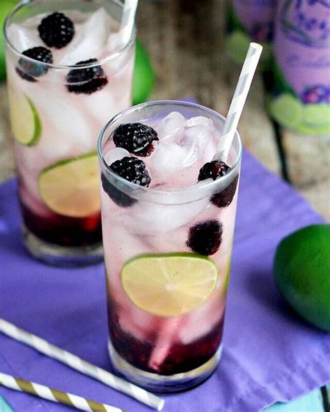 Blackberry Lime Vodka Fizz Via Feedfeed On Lime Drinks Recipes Vodka