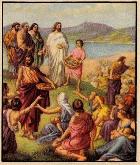 Matthew 14 13 21 Jesus Feeds The 5000 God Things Pinterest Bible