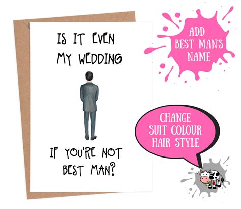 Best Man Proposal Card Will You Be My Best Man Card Proposal Etsy